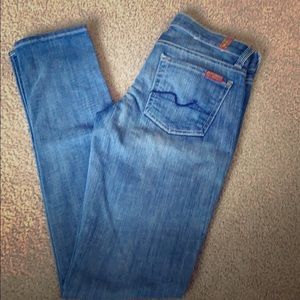 7 For All Mankind Roxanne Skinny Jean Size 25